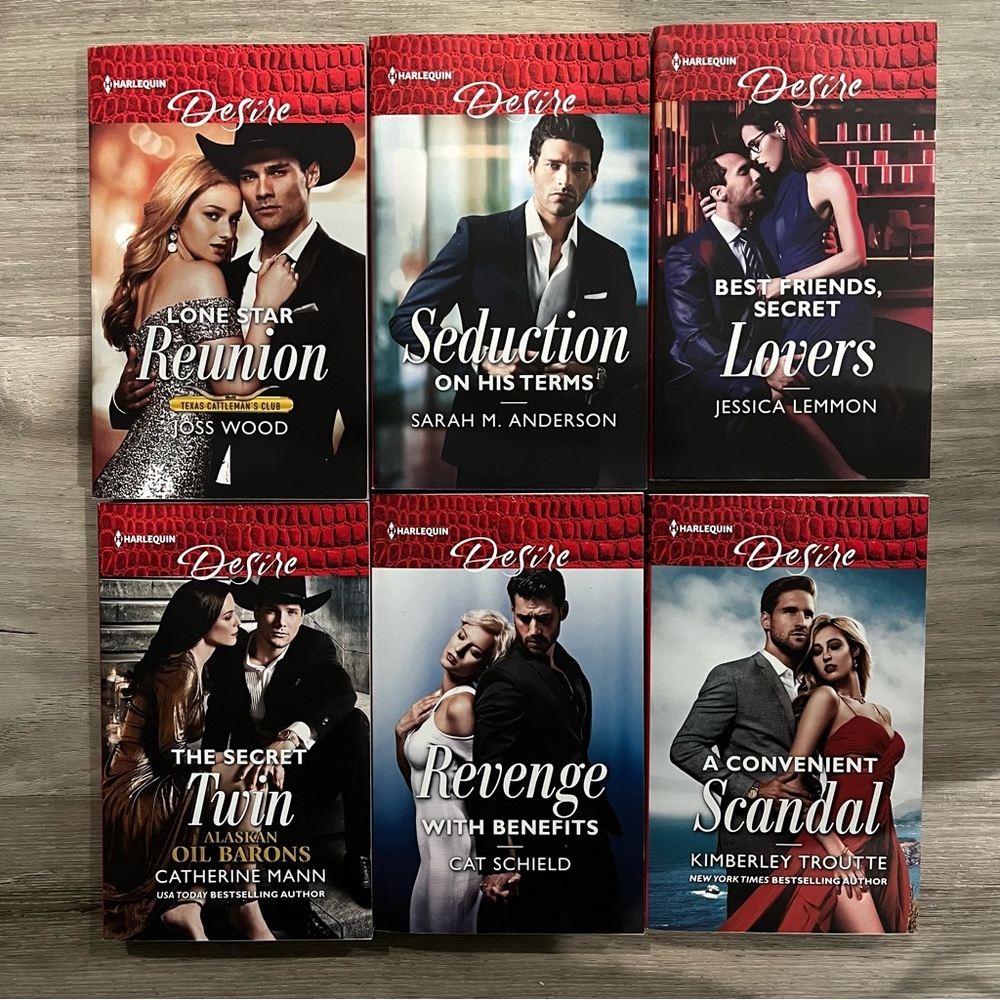 6 NWT Harlequin Desire Paperback Romance Books